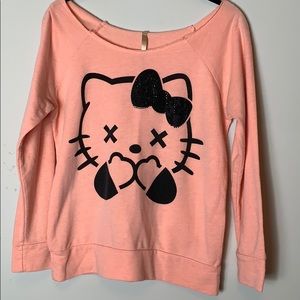 Hello Kitty Peach Scoop Neck Sweater